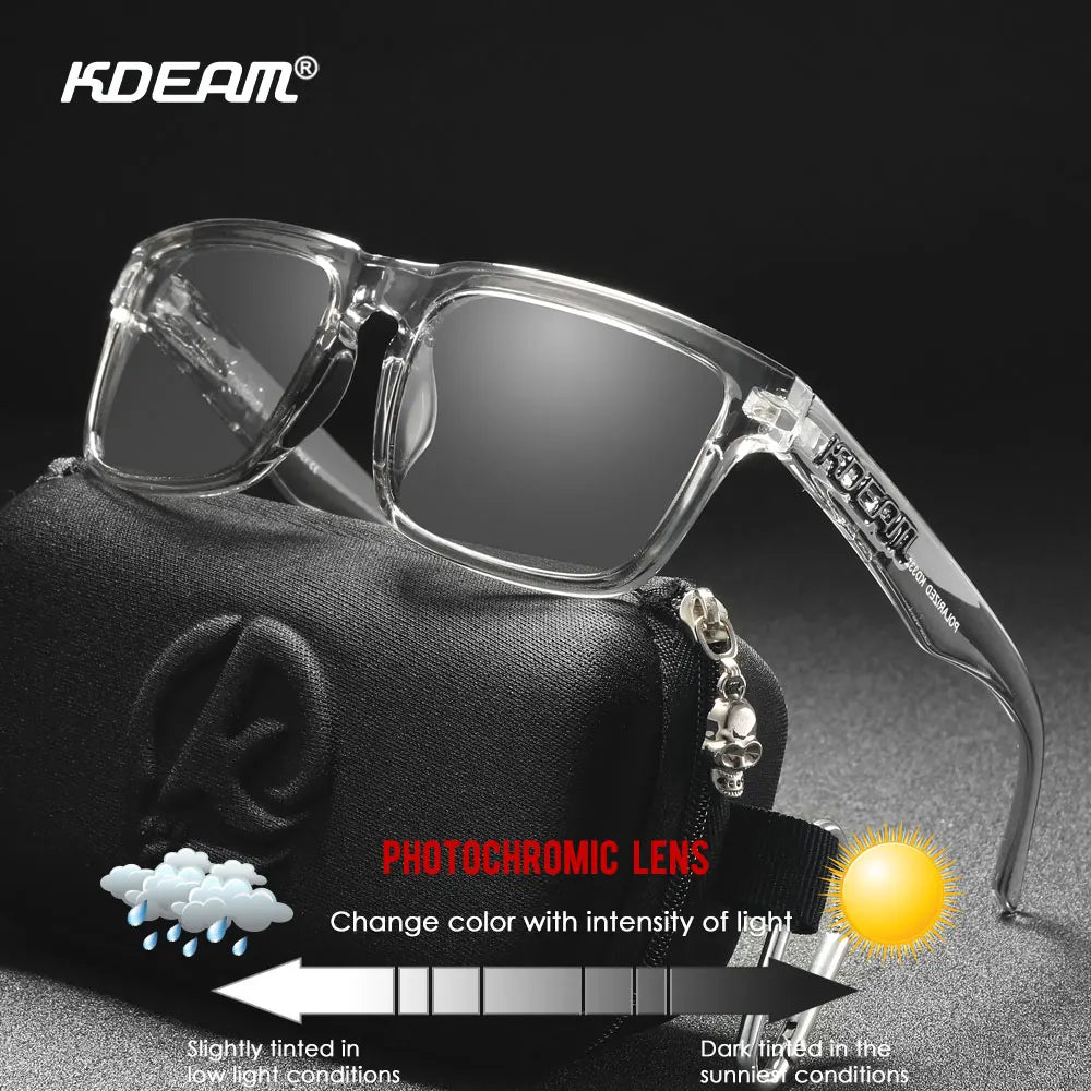 KDEAM Photochromic Polarized Sunglasses