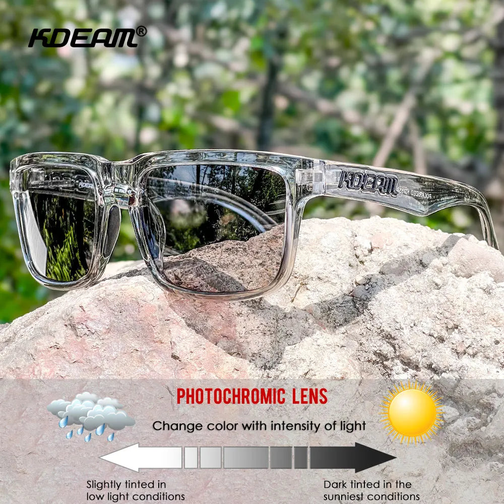 KDEAM Photochromic Polarized Sunglasses