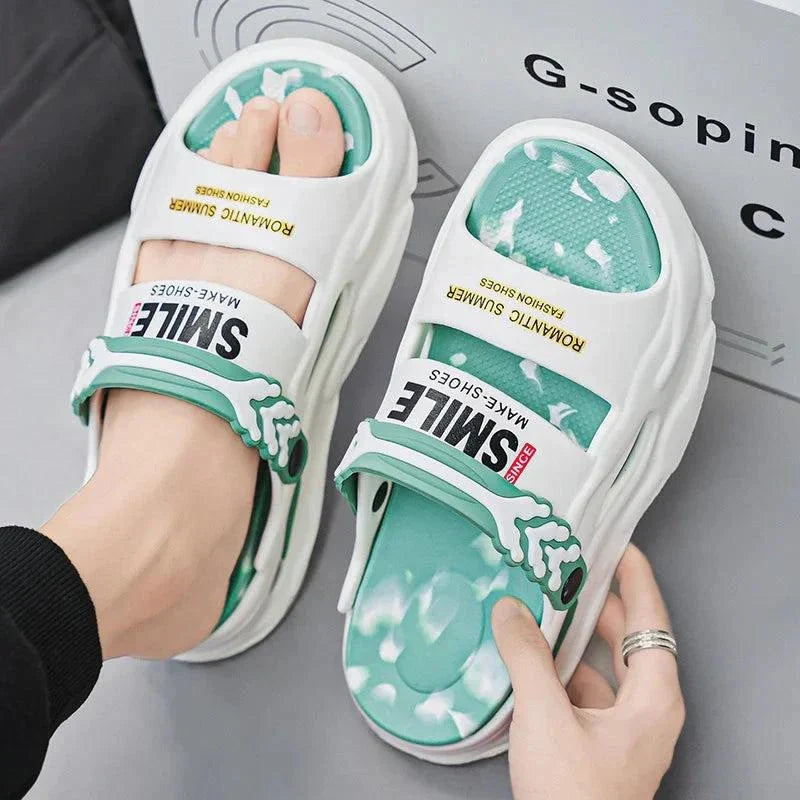2025 Men's Thick Bottom Cloud Slippers