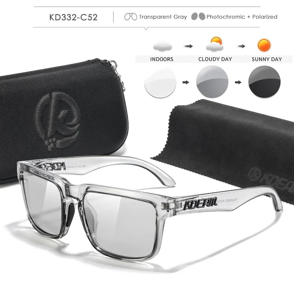 KDEAM Photochromic Polarized Sunglasses