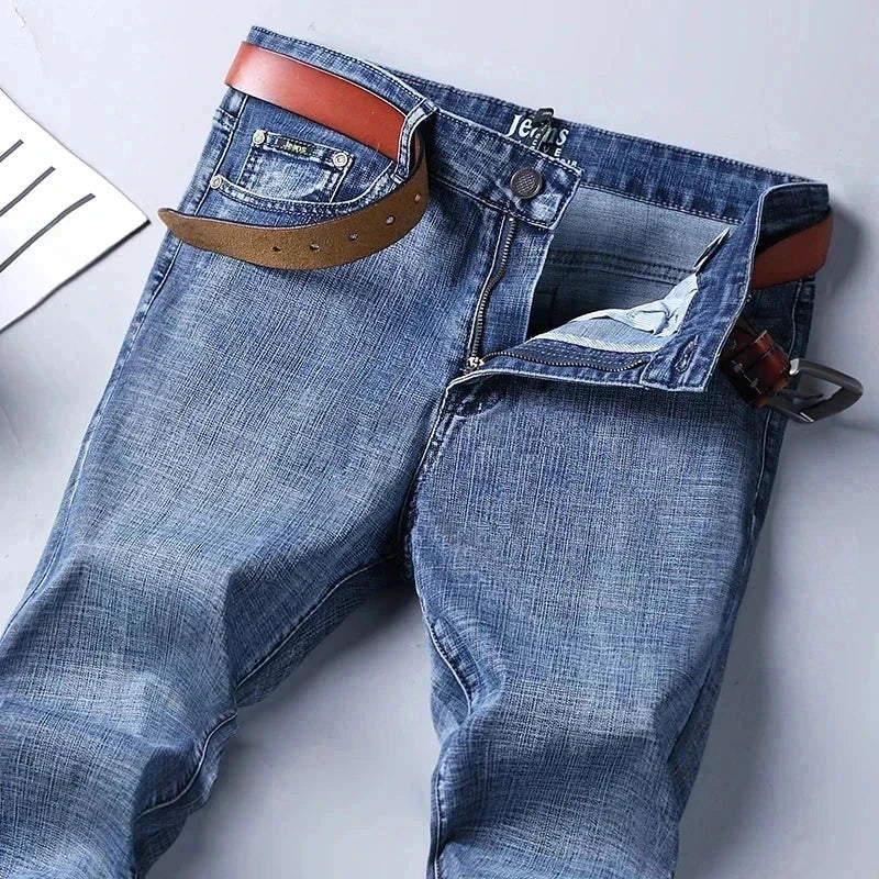 Men's Classic Smart Blue Stretch Jeans