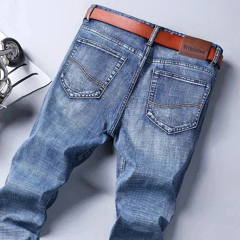 Men's Classic Smart Blue Stretch Jeans