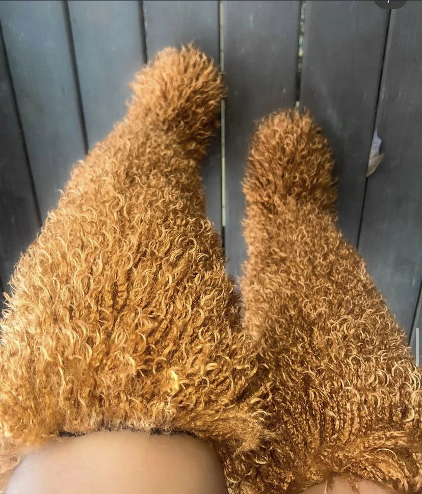 Thigh High Fox Fur Winter Boots for Women