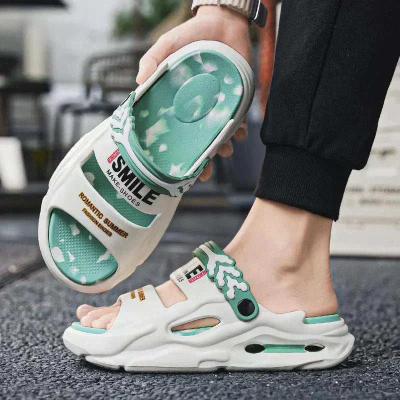 2025 Men's Thick Bottom Cloud Slippers