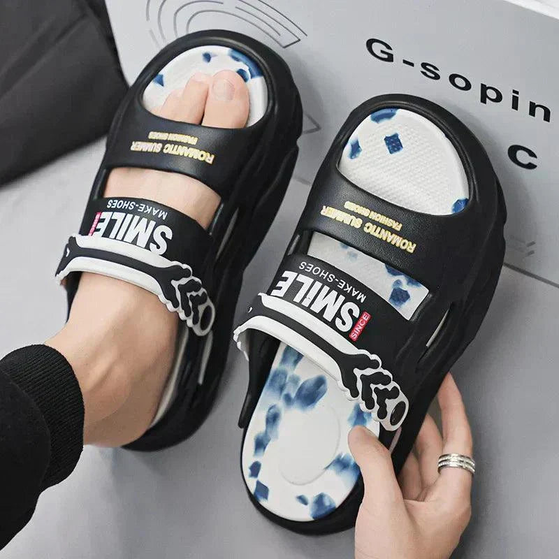 2025 Men's Thick Bottom Cloud Slippers